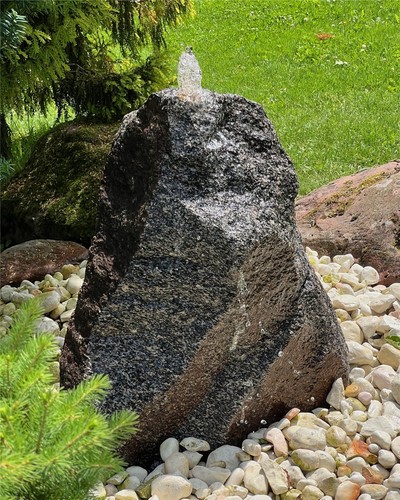 Quellstein granit 70cm - granit,