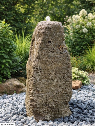 Quellstein muschelkalk 127cm - quellstein,